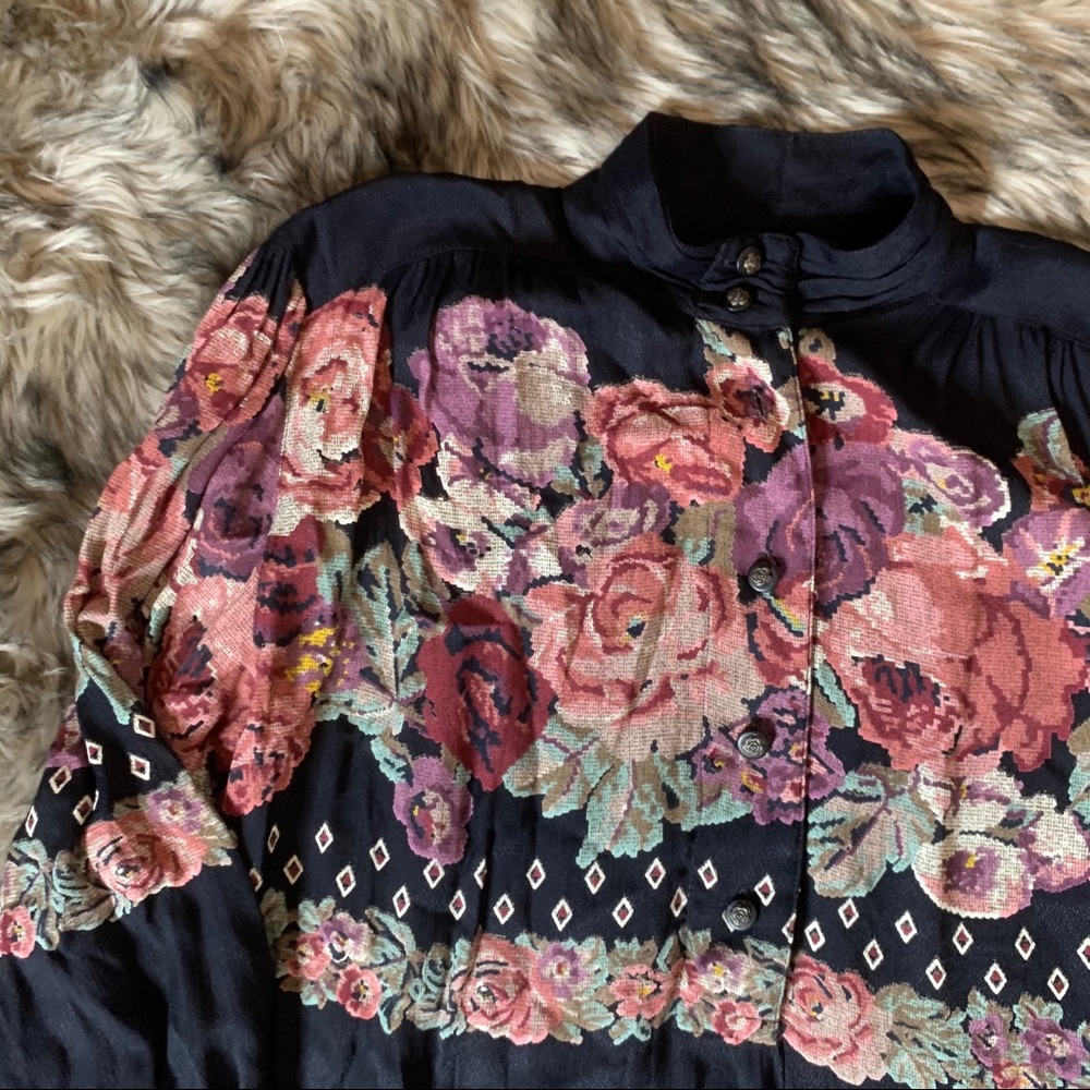 Vintage Carole Little Saint-Tropez‎ West Blouse Top